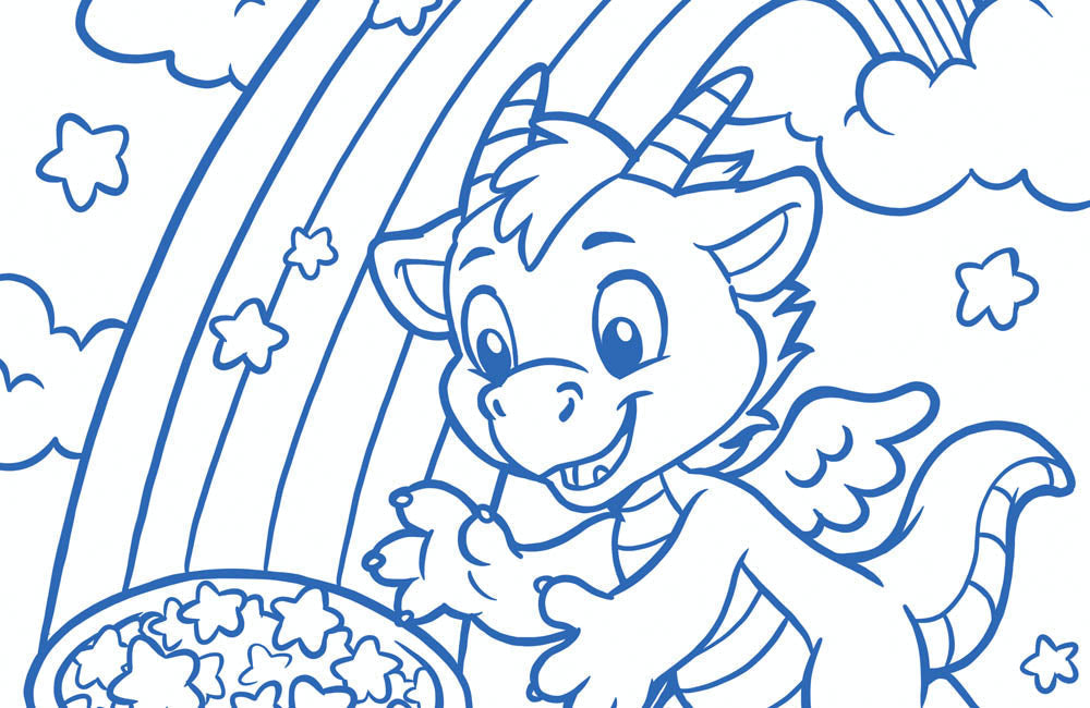 New Sparks colouring page